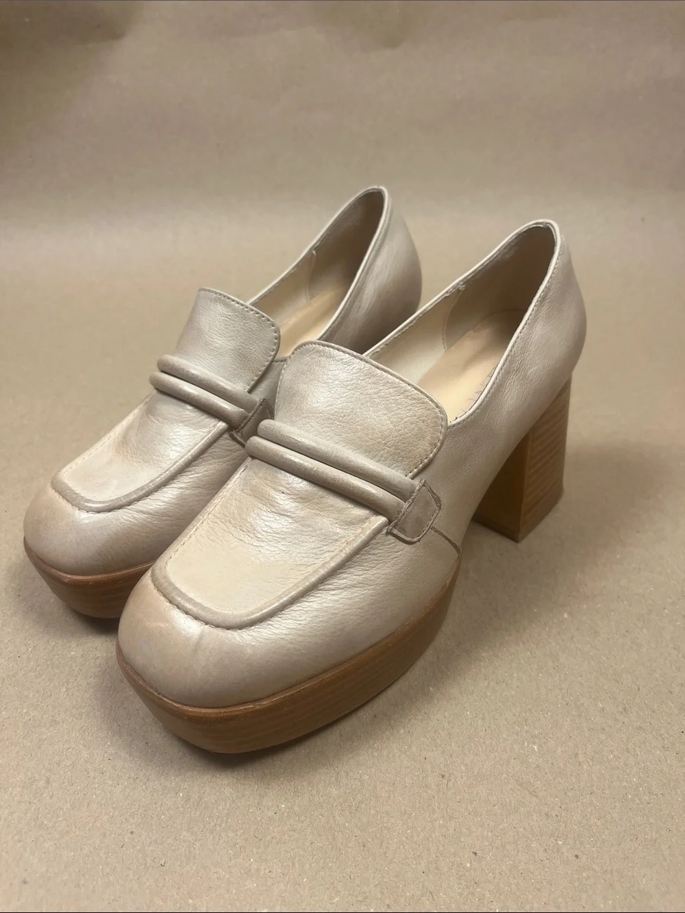 Silent D Platform Chunky Loafers Sz 6 (EU36)  Dark Academia / Y2K Platform
